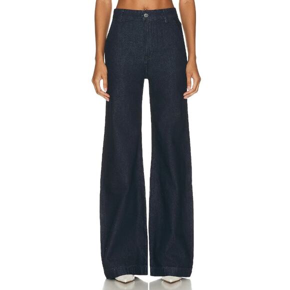 NWT! GRLFRND Camille High Rise Flared Trouser Premium Denim 27